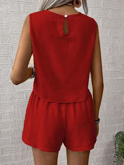 Set canotta e pantaloncino unica tinta - Freschezza