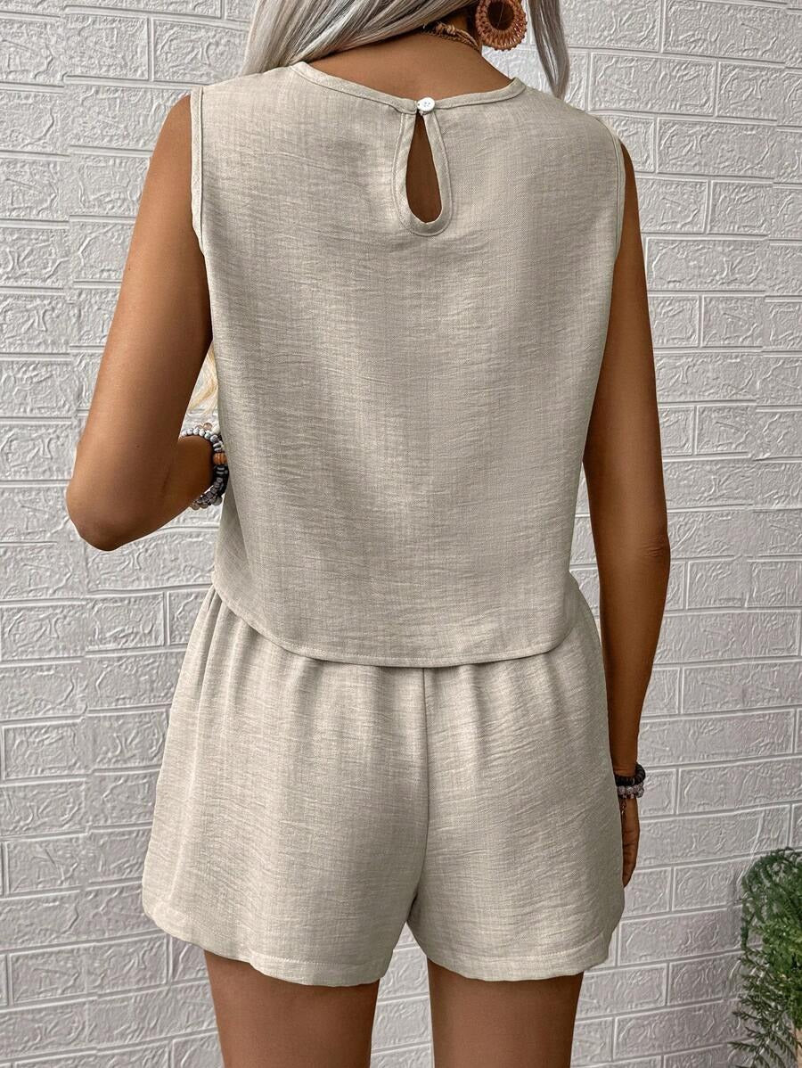 Set canotta e pantaloncino unica tinta - Freschezza