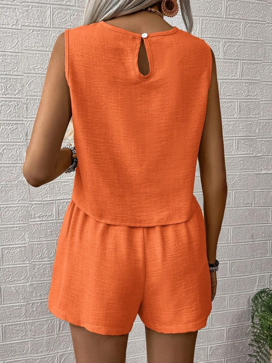 Set canotta e pantaloncino unica tinta - Freschezza