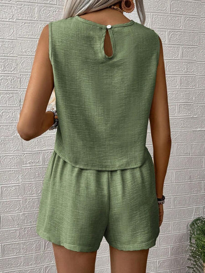 Set canotta e pantaloncino unica tinta - Freschezza