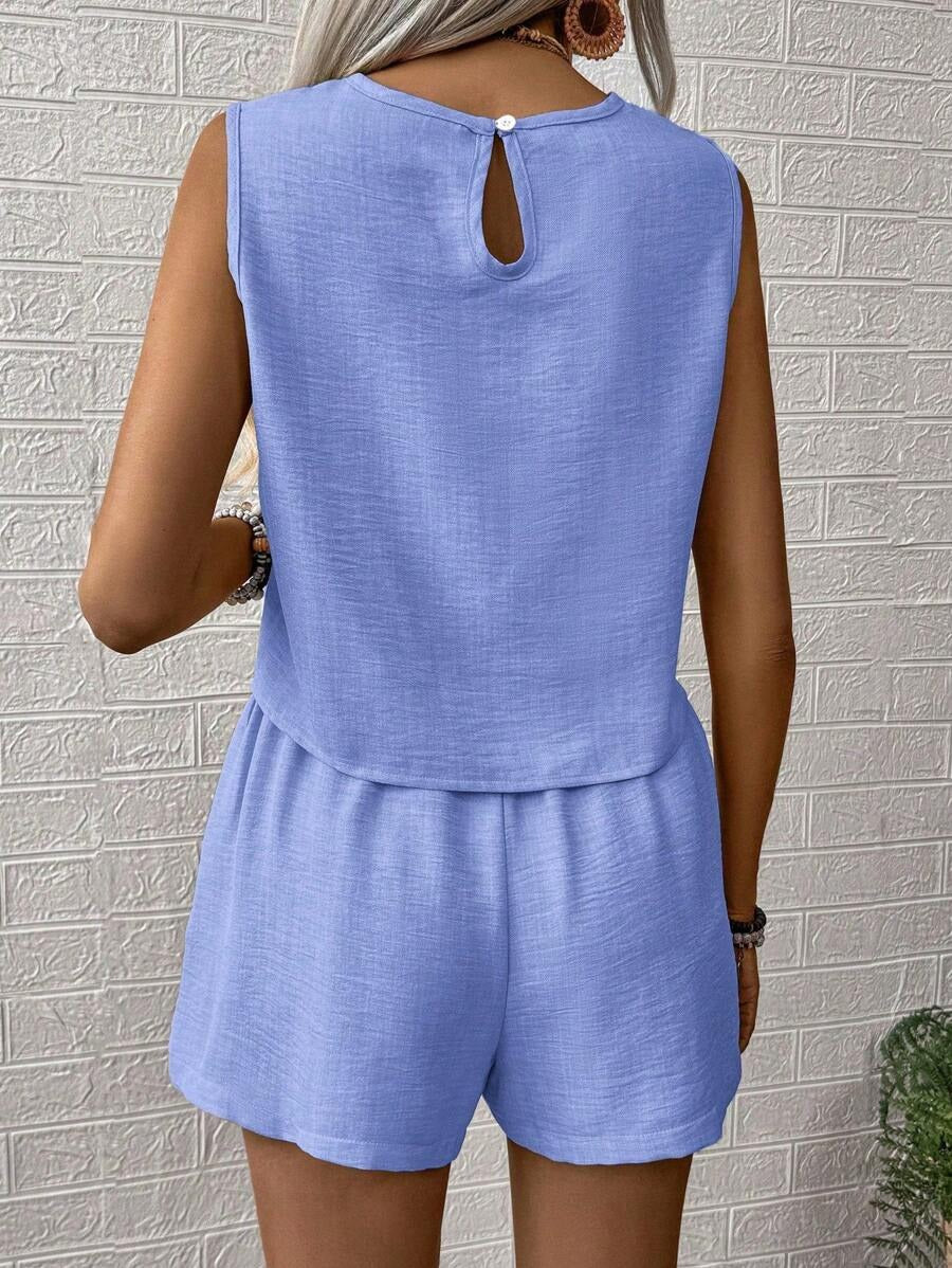 Set canotta e pantaloncino unica tinta - Freschezza