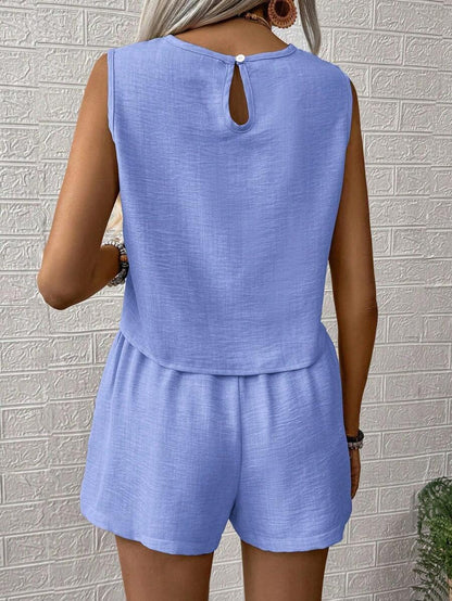 Set canotta e pantaloncino unica tinta - Freschezza