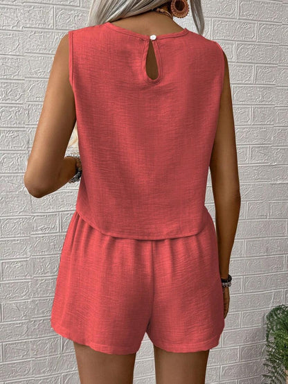 Set canotta e pantaloncino unica tinta - Freschezza