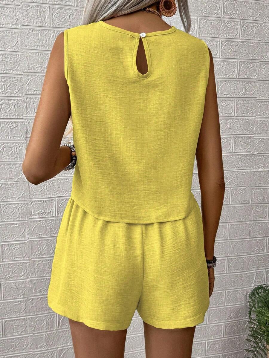 Set canotta e pantaloncino unica tinta - Freschezza