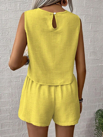 Set canotta e pantaloncino unica tinta - Freschezza