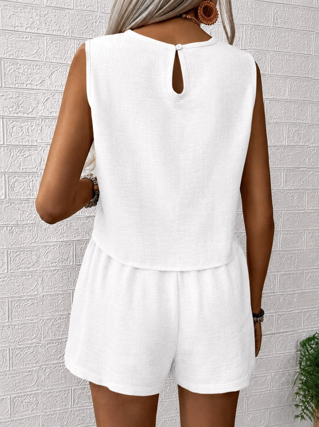 Set canotta e pantaloncino unica tinta - Freschezza